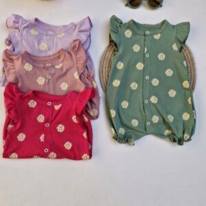 رامپر نوزادی دخترانه بابونه