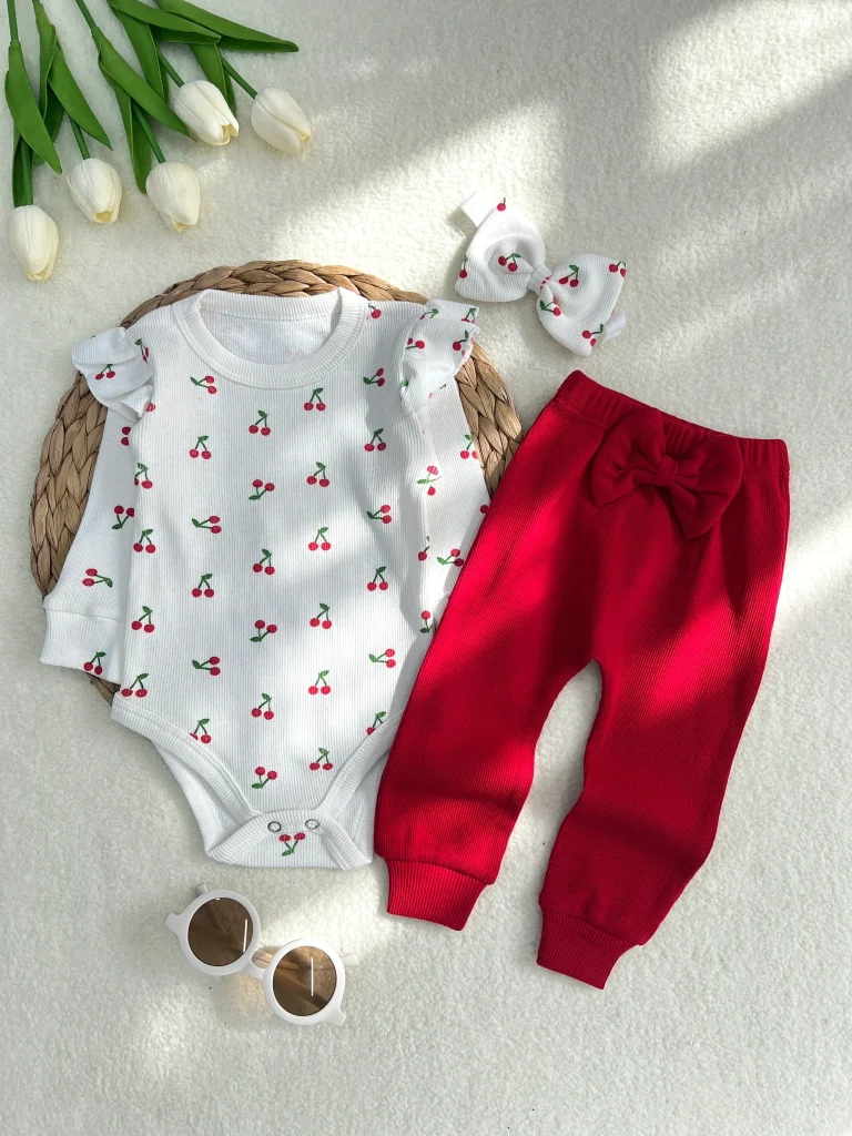 ست سه تیکه آلبالویی🍒