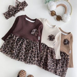 پیراهن بادی و هدبند پلنگی