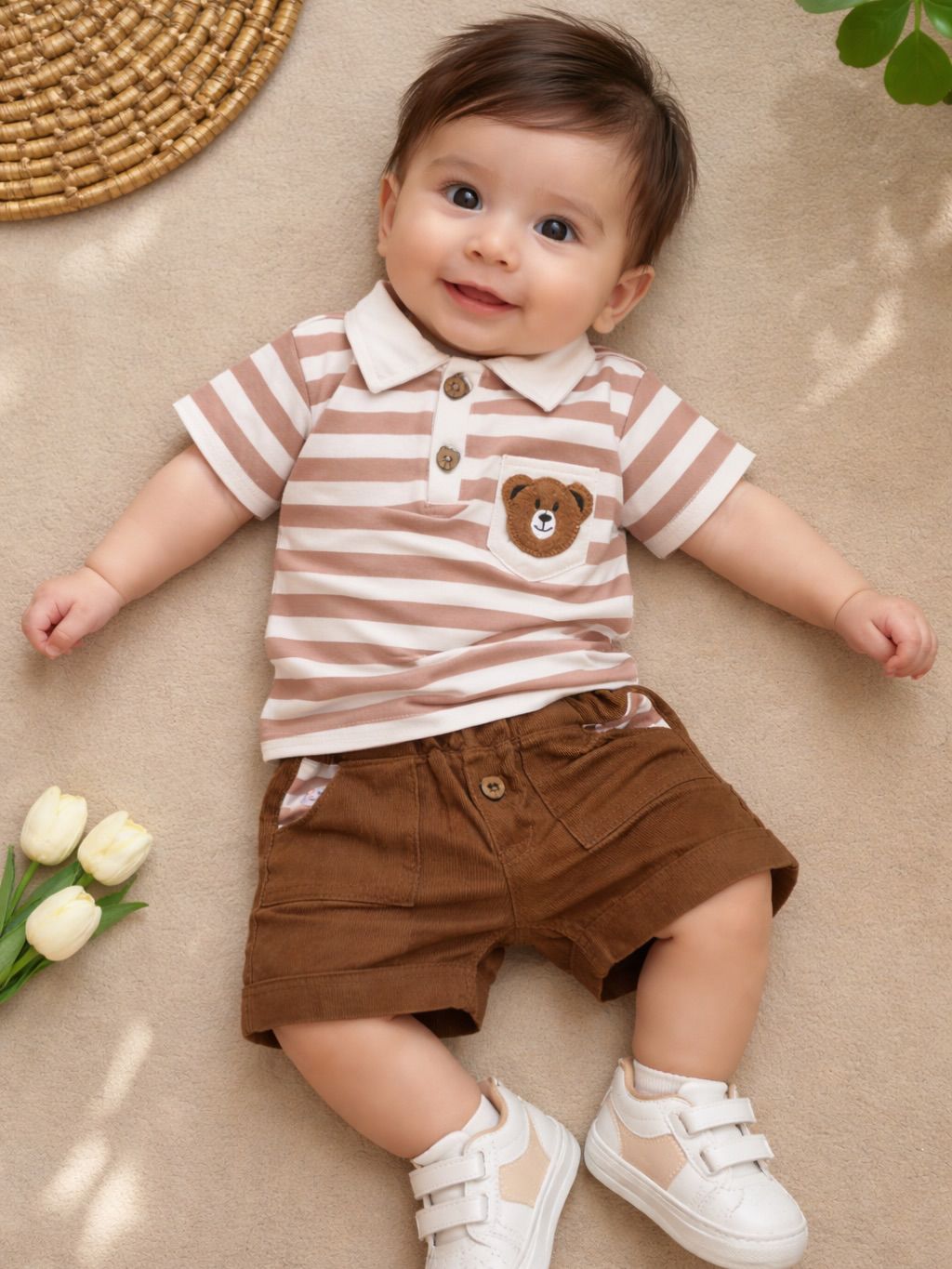 تیشرت شلوارک نوزاد تا کودک پسرانه مدل برونو